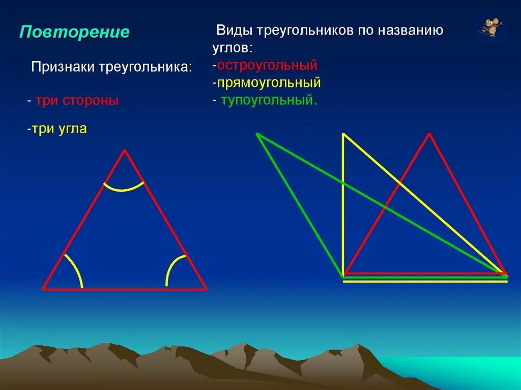 Все признаки треугольника. Виды треугольников. Виды треугольников с названиями. Повторить виды треугольников. 3 Вида треугольников.