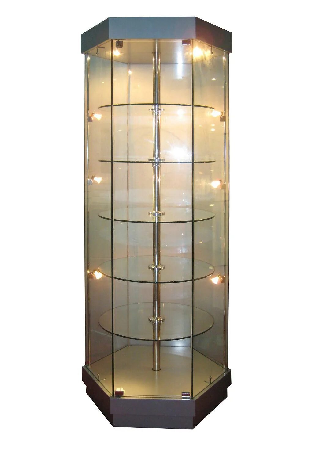 Витрина Glass Showcase. Витрина Glass Showcase h 1800. Вращающаяся витрина с подсветкой. Стеклянный шкаф.