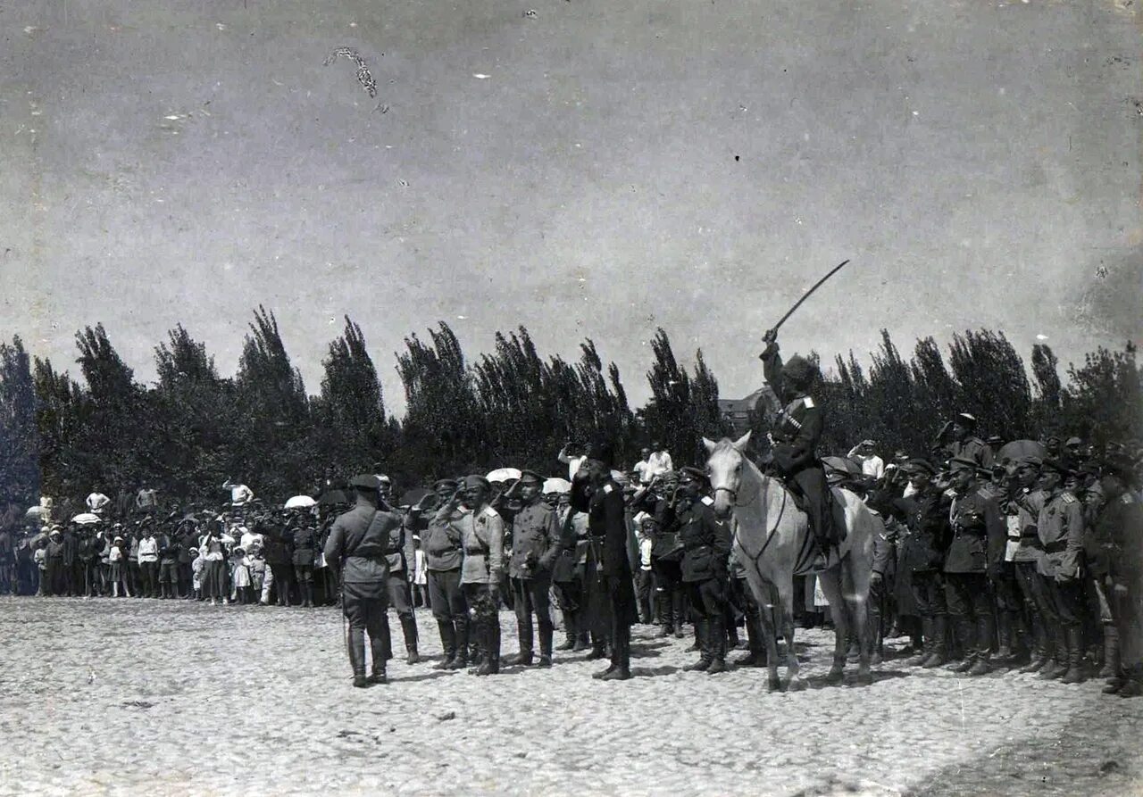 Взятие царицыно. Генерал Врангель. Царицын. 1919 Год.. Белая армия 1919. Парад Врангеля в Царицыне. Деникинская армия 1919 в Царицыне.