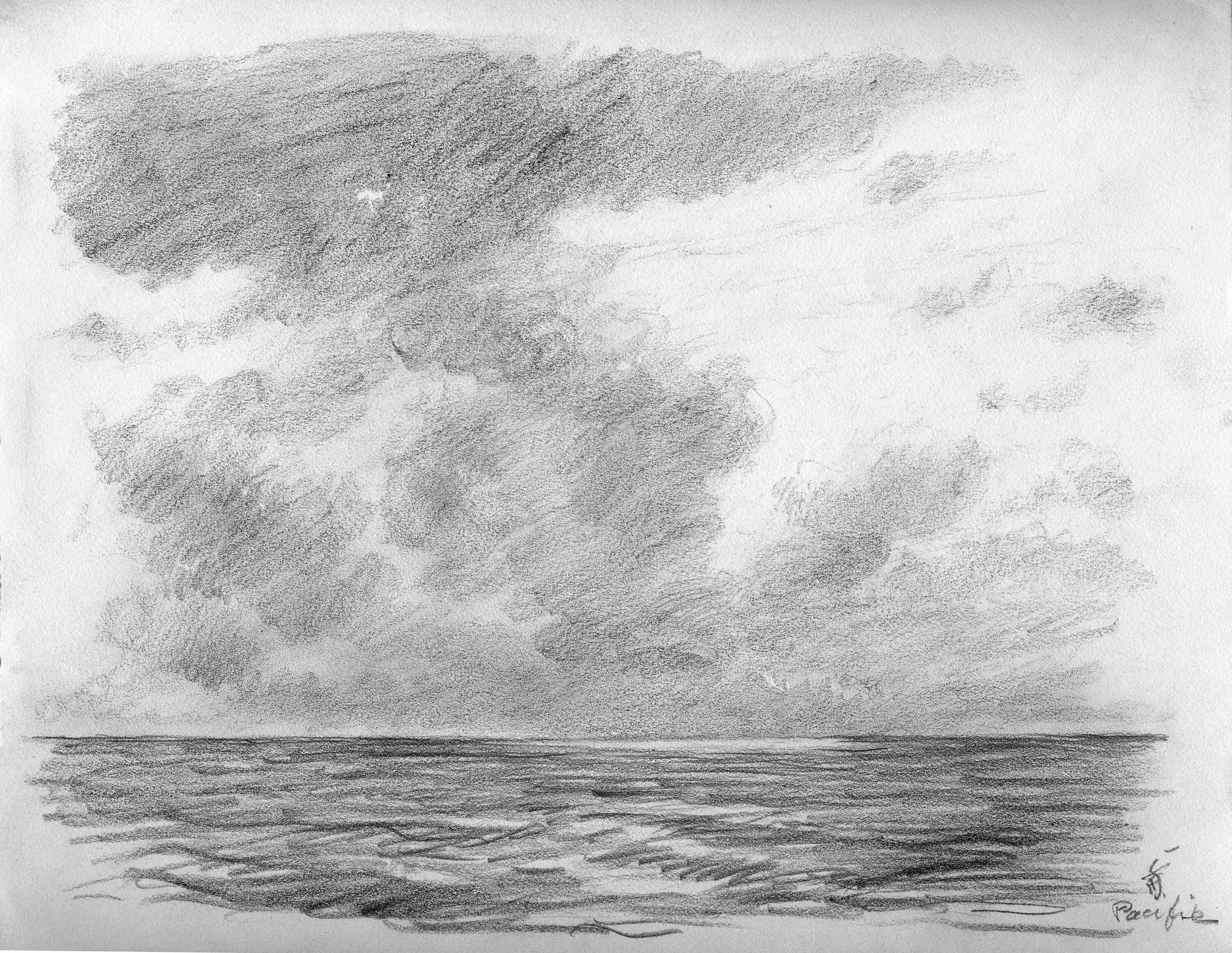 Как нарисовать небо карандашом. Морской пейзаж карандашом. штриховой рисунок. небо карандашом. пейзаж штриховкой.