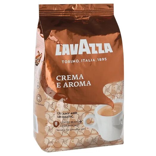 Кофе в зернах Lavazza crema e Aroma, 1 кг. Кофе зерновой Lavazza crema e Aroma, 1000 г. Кофе Лавацца крема 1 кг. Кофе зерно Lavazza crema 1 кг. Кофе lavazza crema e aroma