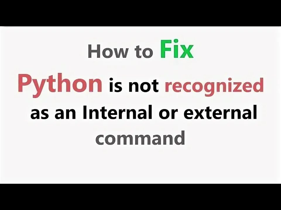 Python was not found. Python was not found