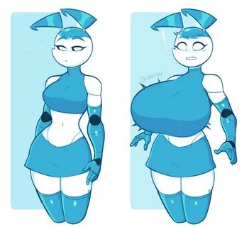 jenny wakeman, my life as a teenage robot, breast expansion, body inflation...