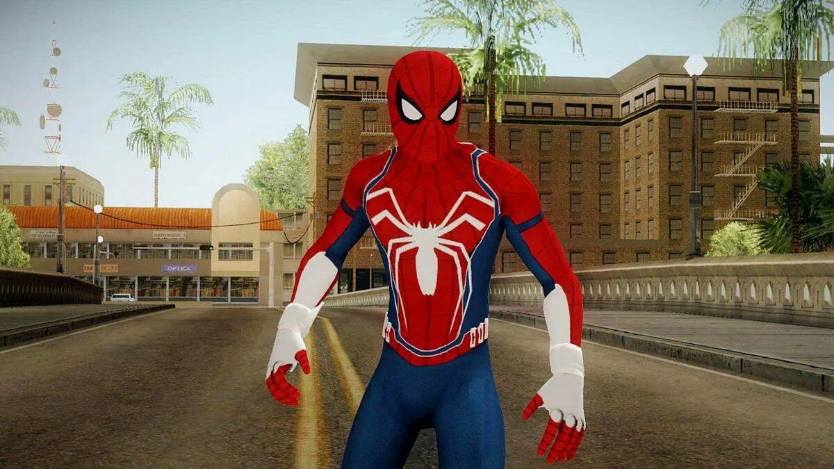 Гта сан мод на человека паука. ГТА: Сан андреас - Spider-man Mod. ГТА Сан андреас Spider man. GTA San Andreas Mod Spider man. Человек паук GTA San Andreas.