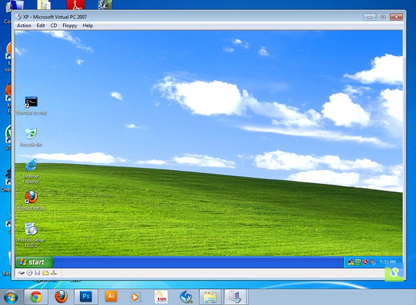 Виртуальное окружение windows. Microsoft Virtual PC Интерфейс. Virtual PC 2007 Windows XP. Виртуальная машина. Виртуальная машина для Windows 7.