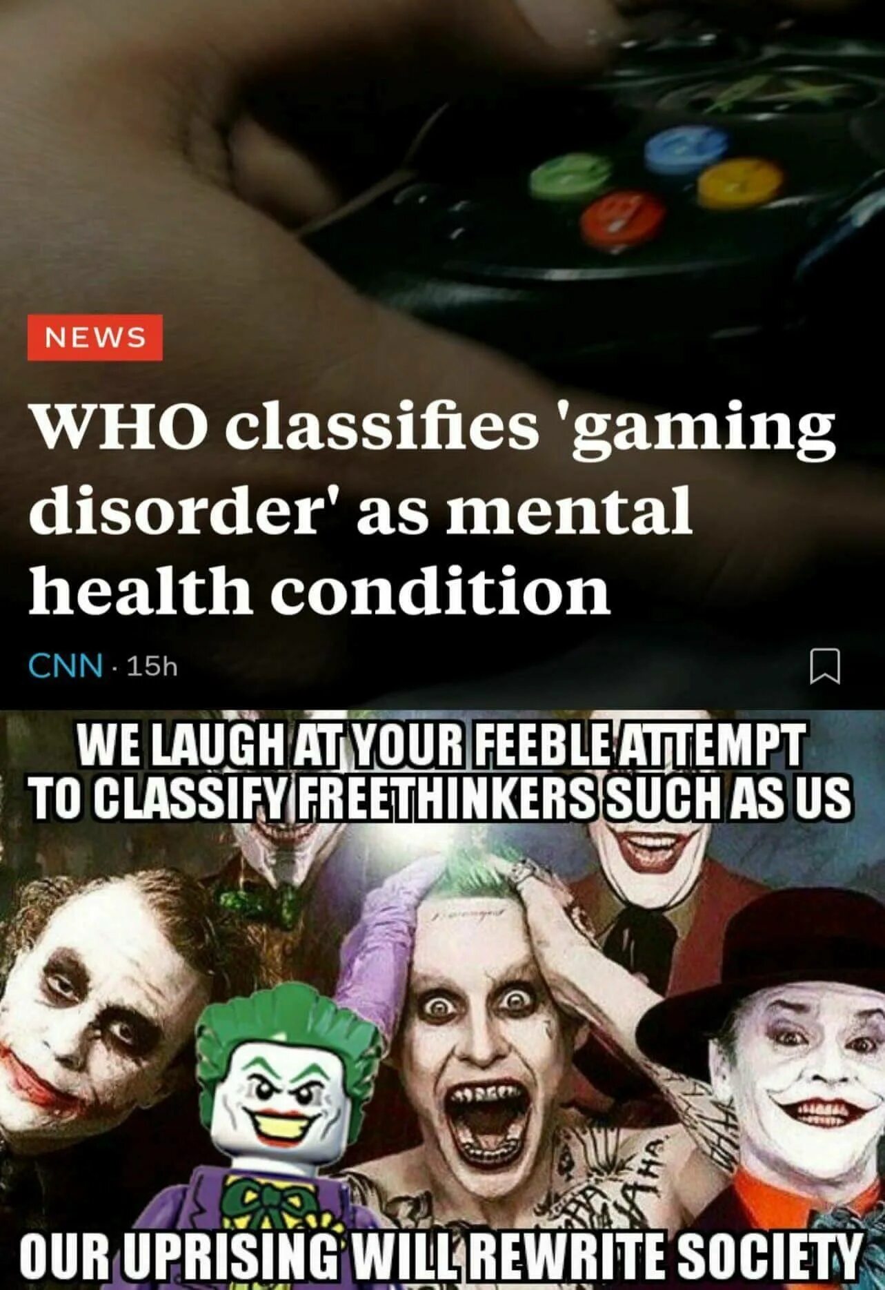 We live in a society