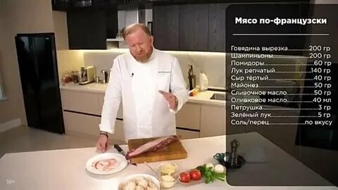 Рецепты от ивлева мясо по французски