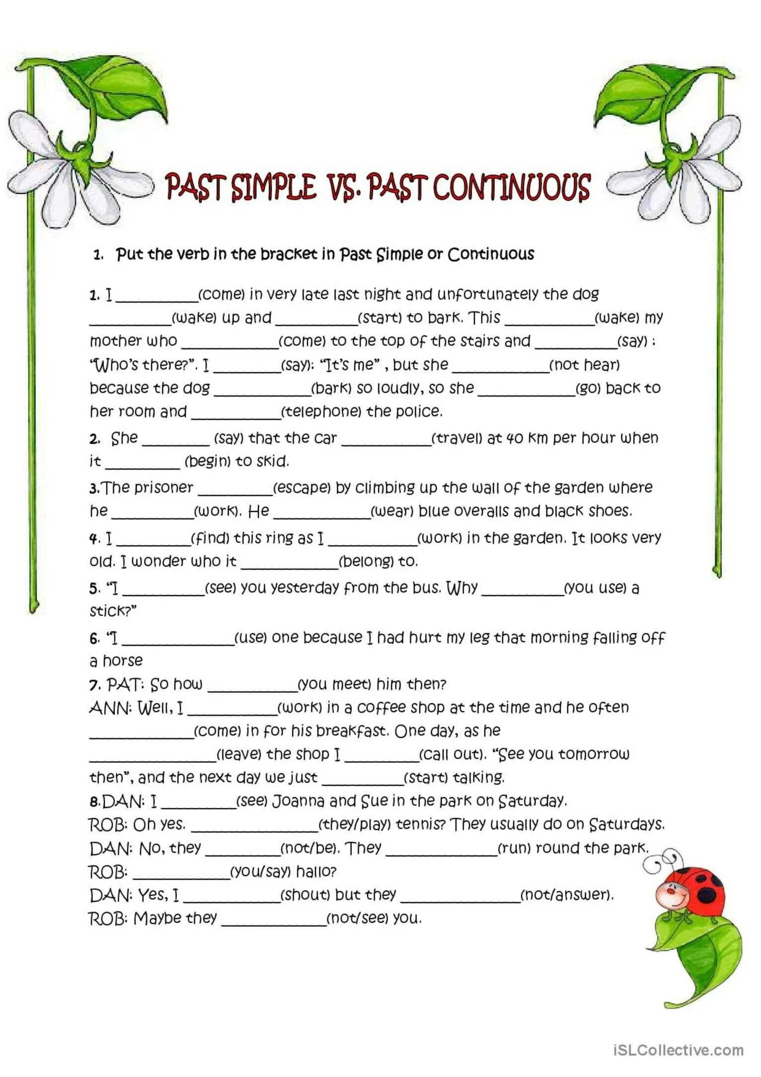 Past continuous упражнения 6 класс. Past simple vs past Continuous Worksheets. Past simple past Continuous Worksheets Intermediate. Past simple past Continuous упражнения ESL. Паст Симпл паст континиус Worksheets.