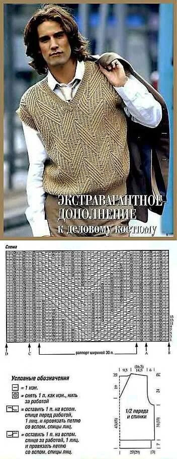 Жилетка мужская вязаная спицами схема и описание. Жилетка мужская вязаная спицами схема и описание. Узоры для вязания мужских жилетов. Мужские жилетки спицами схемы. Вязаный мужской жилет спицами с описанием и схемами.