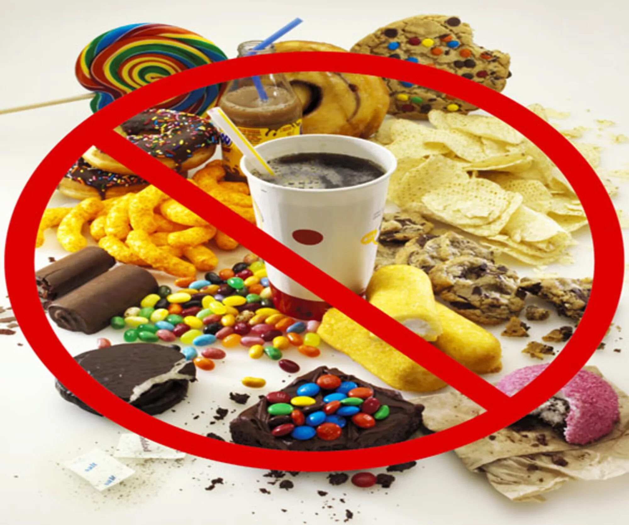 Вредные продукты. Запрещенные продукты. Запрет вредной еды. Вкусняшки запрещено.