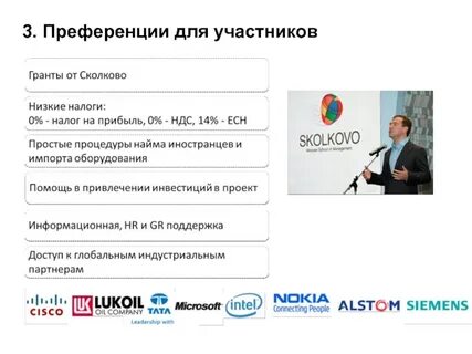 Правила проекта сколково