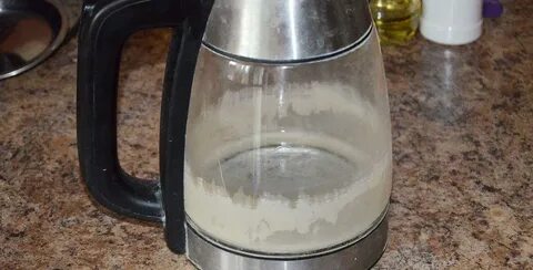Стеклянный чайник накипь