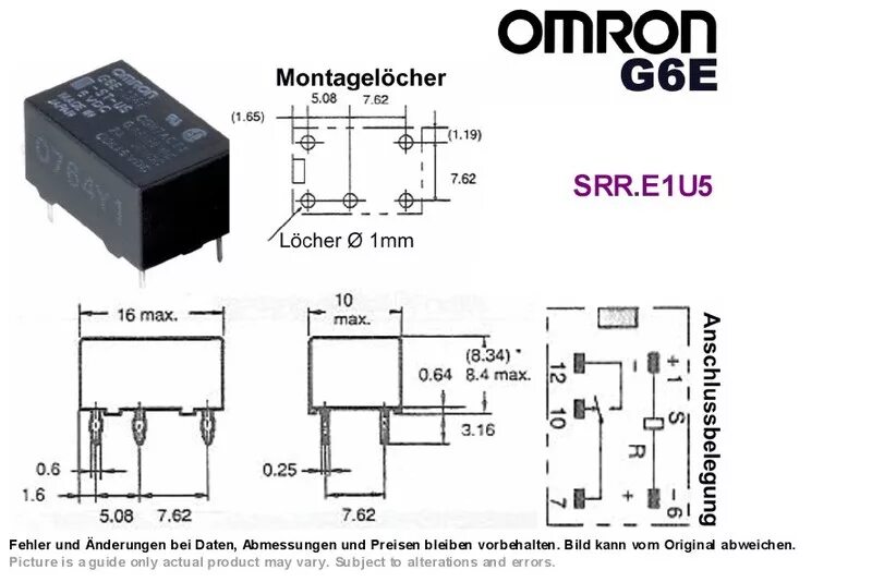 Omron 6vdc. Omron g6e-134p. Реле Omron 12vdc схема. Реле Омрон даташит.