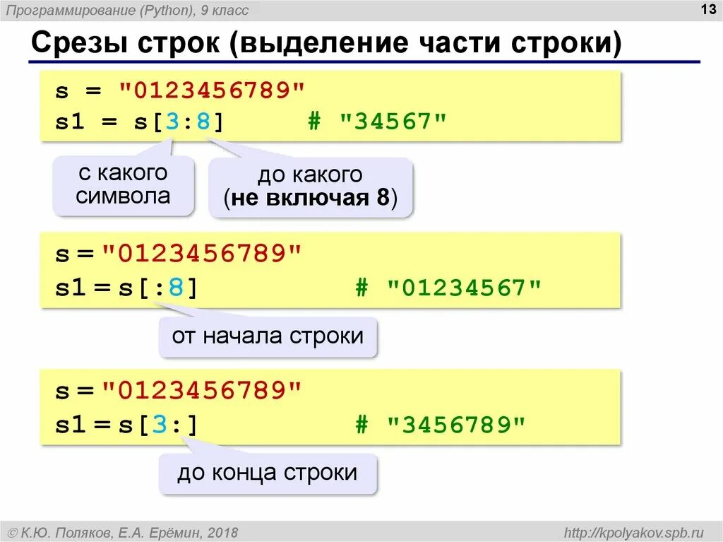 Операции вычисления python. Срезы в питоне. Операции со строками в питоне. Срезы в питоне для строк. Срез строки Python.