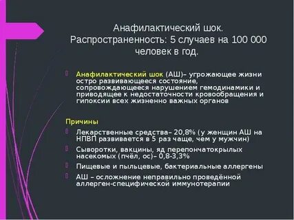 Супрастин при анафилактическом шоке