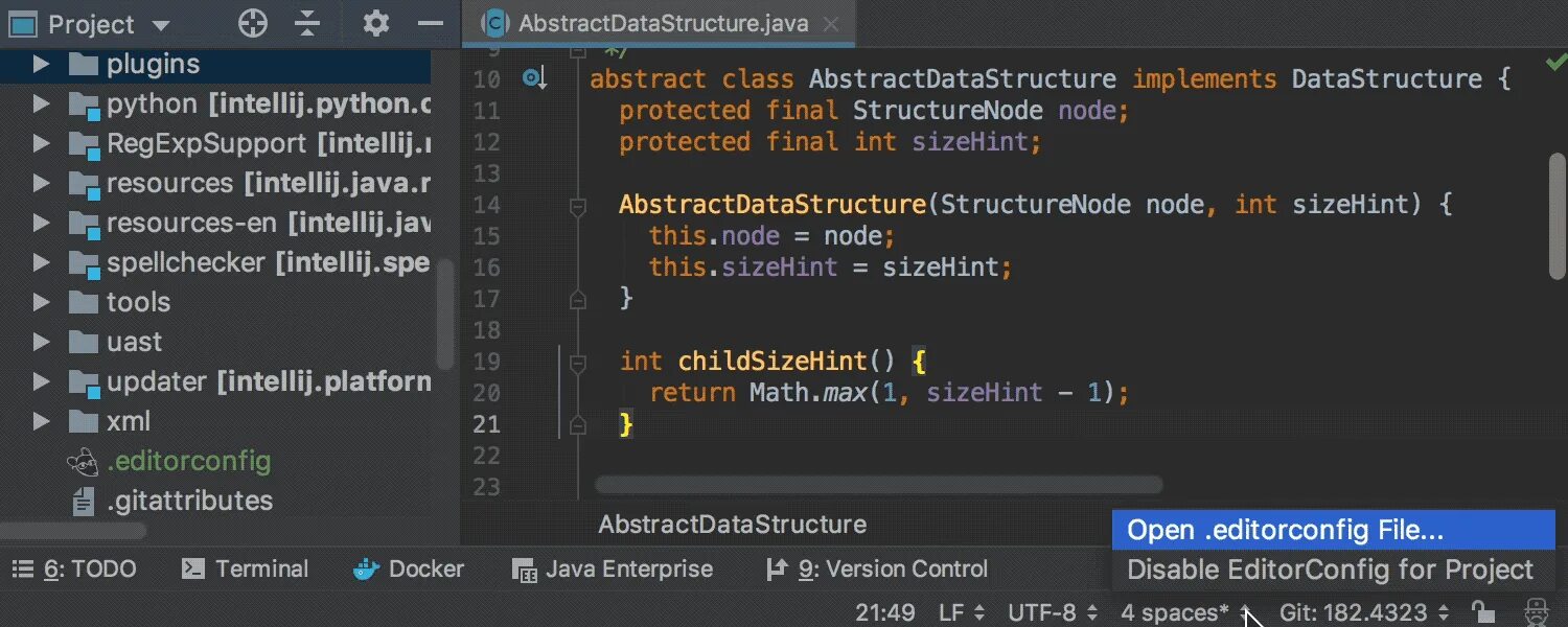 INTELLIJ idea 2018 код. .Editorconfig невалидный. INTELLIJ idea Import from Version Control. INTELLIJ idea ishlatish.