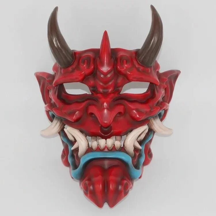 Японская маска купить. Hannya Kabuki Samurai Mask. Маска Кабуки Самурай. Хання маска Самурай половина. Японская маска демона самурая Ханья.