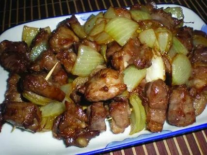 Вкусное мясо свинина кусочками