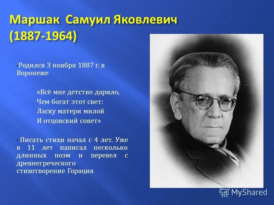 Ноябрь писатели. Творчество Самуила Маршака 3 класс. Дети Маршака Самуила Яковлевича. План Самуила Яковлевича Маршака 1887-1964.