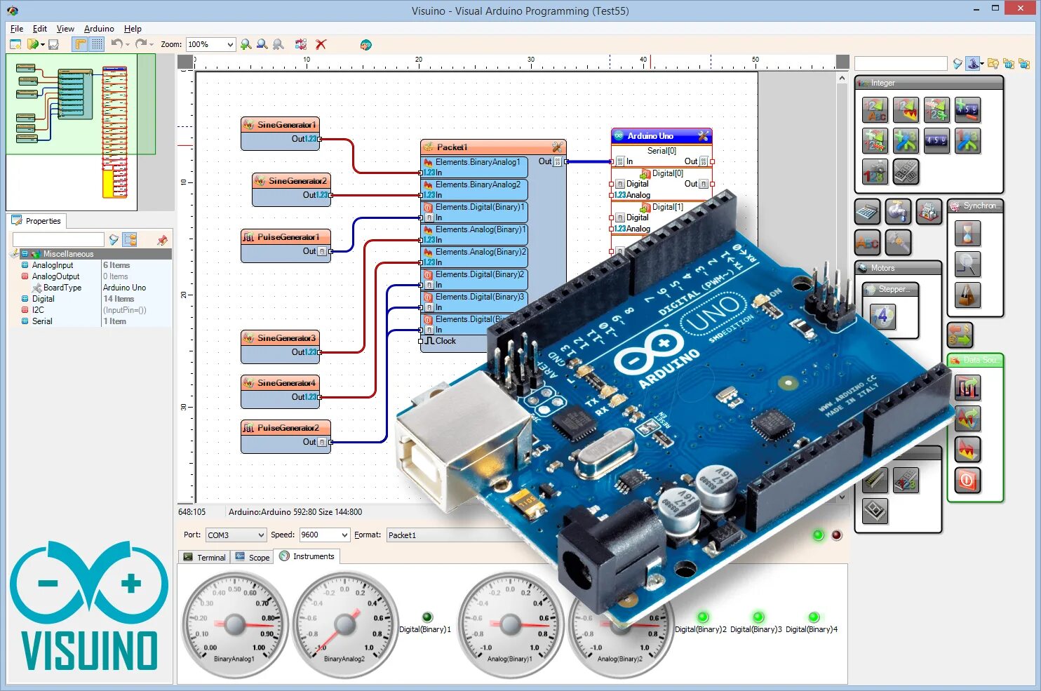 Работа с arduino