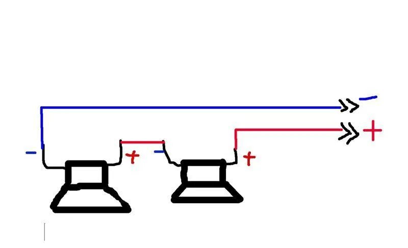Параллельное соединение динамиков. Как подключить 2 динамика на один провод. Схема подключения 3 пары динамиков. Схема подключения двух 4 омных динамиков.