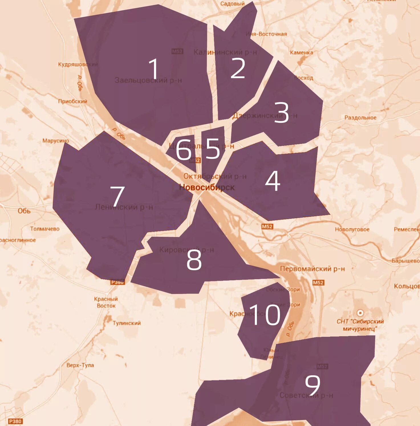 Районы Новосибирска на карте. Новосибирск районы города на карте. Новосибирск деление по районам. Границы районов Новосибирска. Районы на правом берегу новосибирска