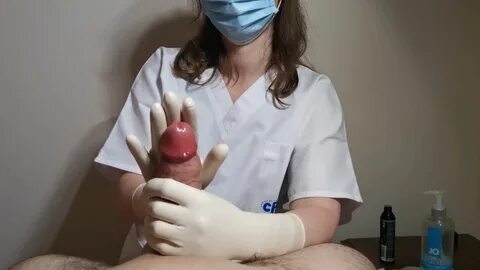 Playful medic giving a surgical handjob - unleash your desires