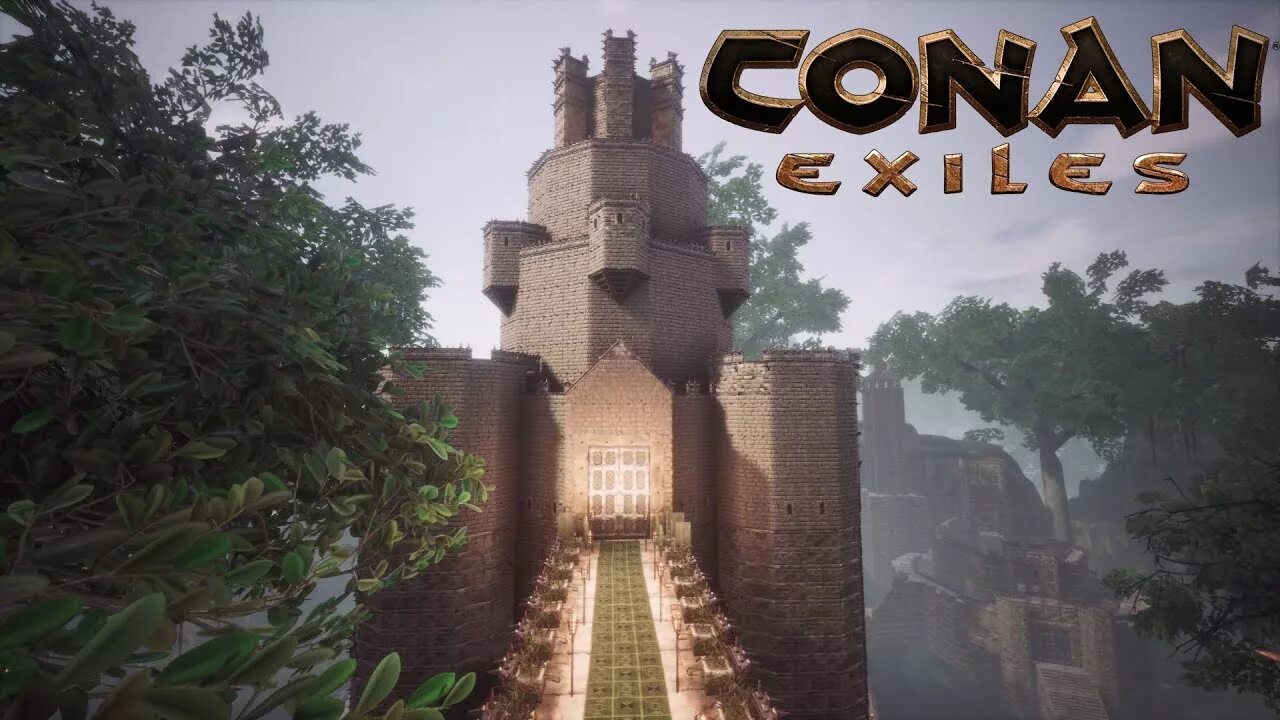 Conan Exiles Castle. Красивые замки в Conan Exiles. Conan Exiles постройки. Conan Exiles красивые постройки.