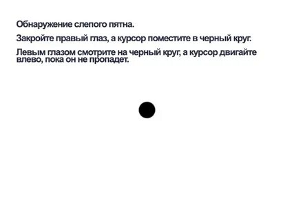 Где находится слепое пятно в глазу