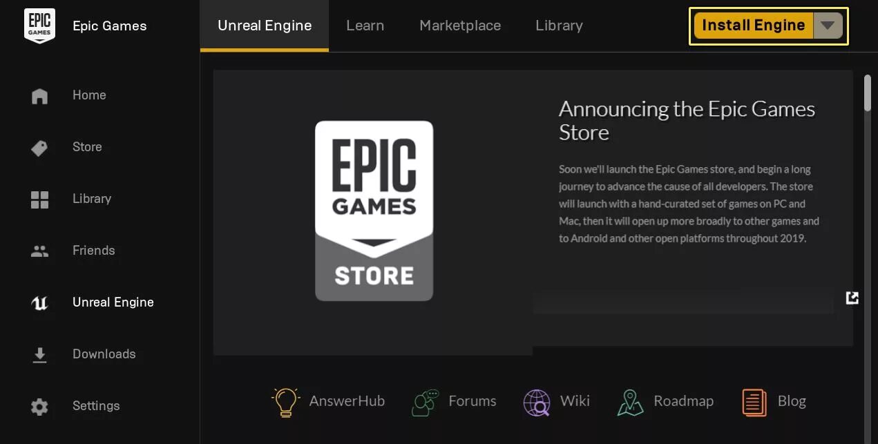 Epic games installer. Epic games Launcher. Лаунчер для Unreal engine.