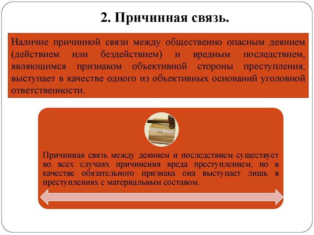 Наличие грозить. Причинная связь между деянием и последствием. Причинная связь между действием бездействием. Причинная связь между деянием и общественно опасными последствиями. Причинная связь между действиями.