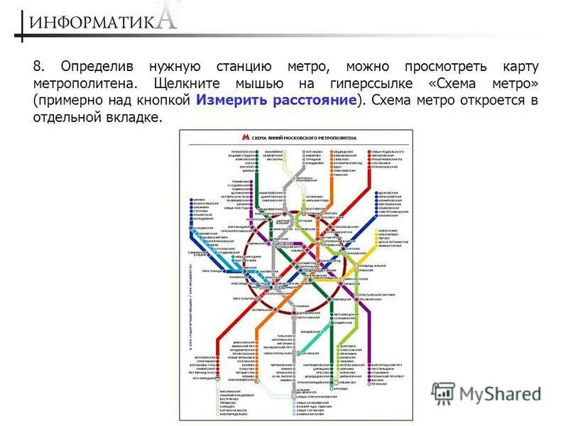 Протяженность линий московского метрополитена