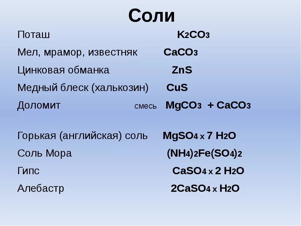 Название формулы k2co3