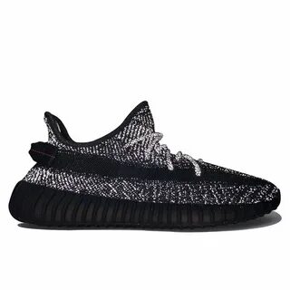 Yeezy boost 350v2 black reflective