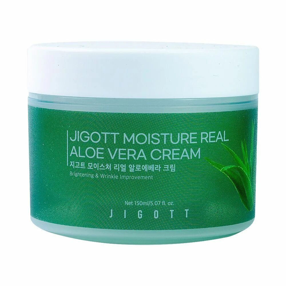 Jigott крем с алоэ. Крем Jigott Moisture Aloe. Jigott Moisture real Aloe Vera Cream 150ml. Увлажняющий крем для лица с алое. Real aloe