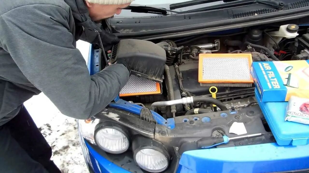 Замена фильтров шевроле авео т300