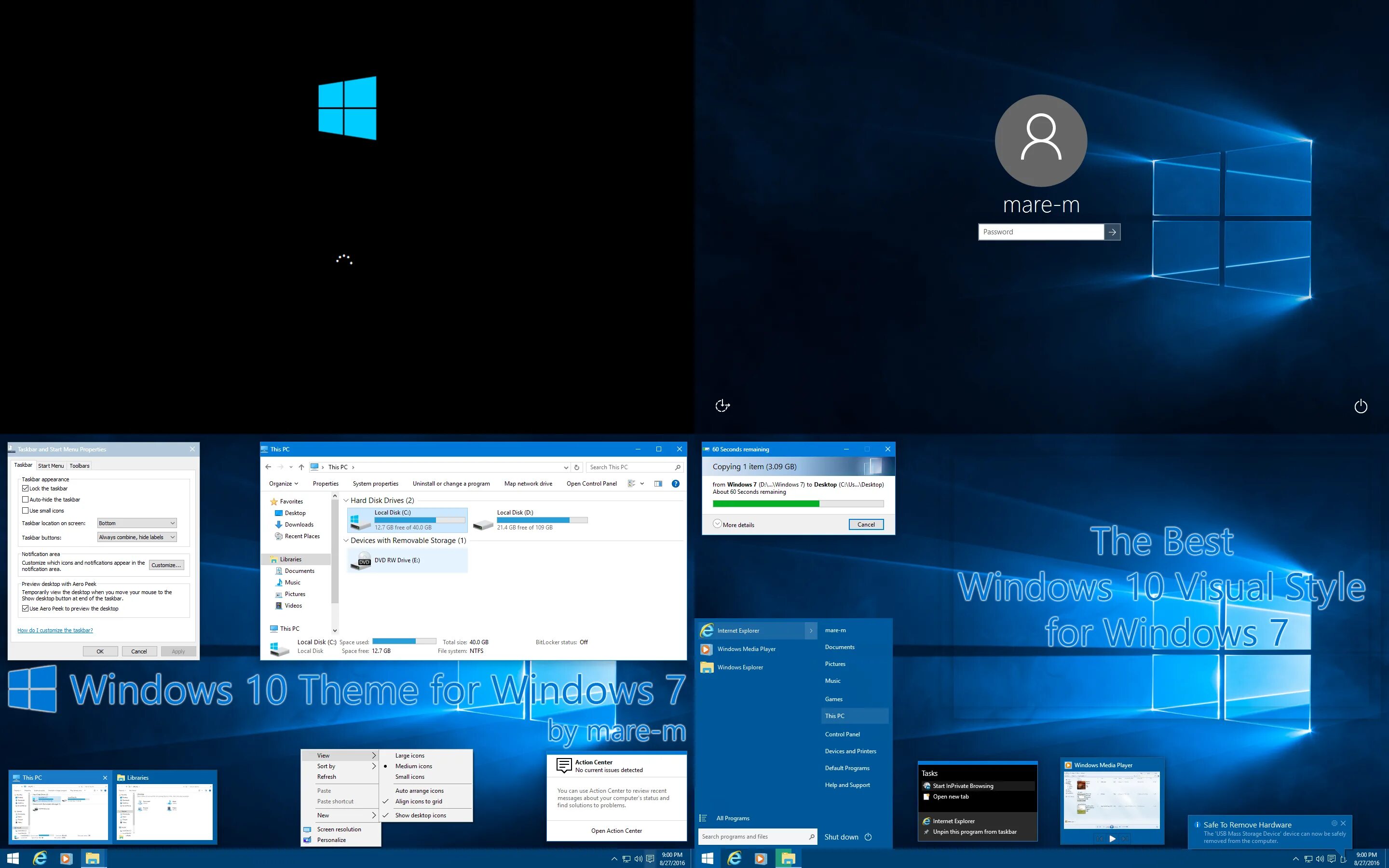 Best windows. Тема Windows 10 для Windows 7. Theme for Windows. Windows 10 Theme for Windows 7. Windows 10 в стиле 7.