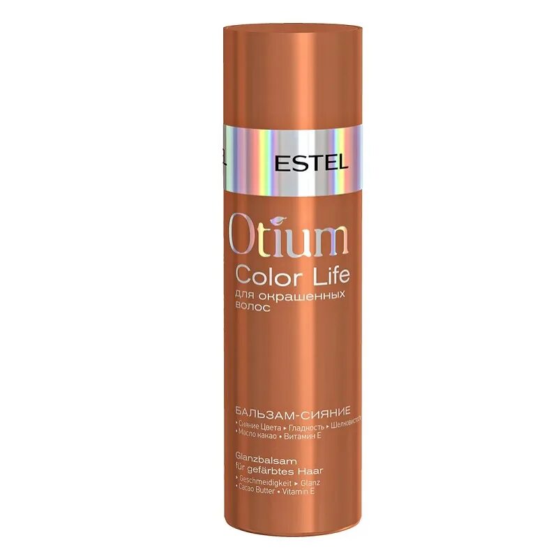 Otium color life. Estel Otium Color Life бальзам. Деликатный шампунь для окрашенных волос Otium Color Life. Estel, бальзам для окрашенных волос Otium Color Life (1000 мл). Estel бальзам сияние Otium Color Life для окрашенных волос 200мл.