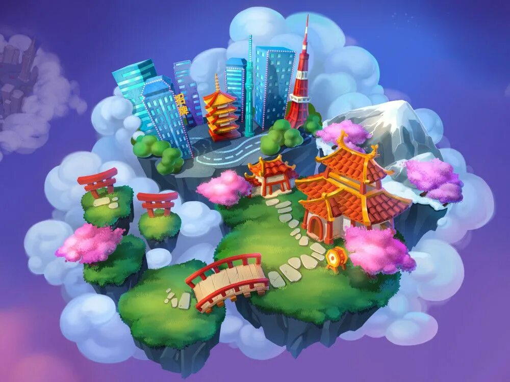 Fly island. Игра Flying Islands. Игры на радуге. Flying Islands game Art. Flying Island 3d мультяшные.