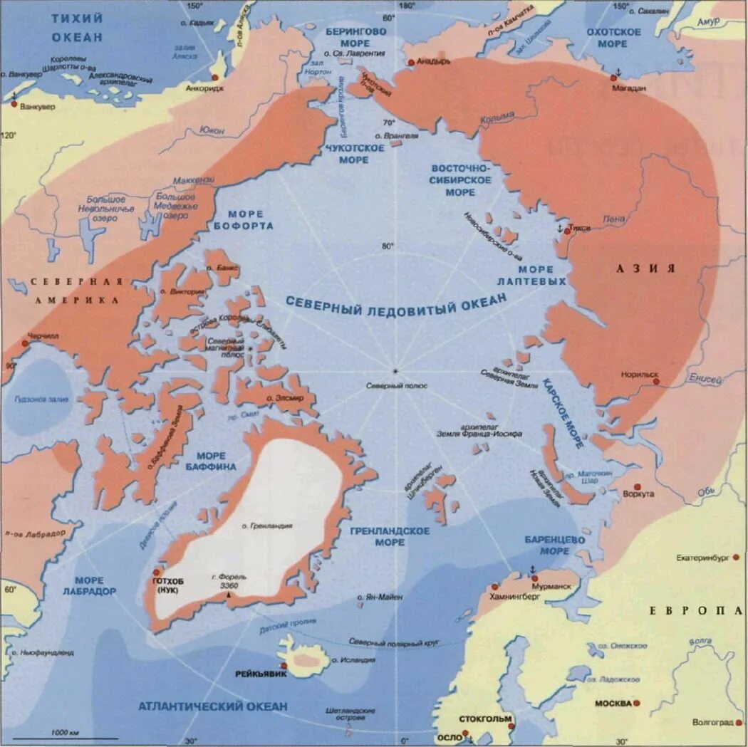 Крупнейшие полуострова тихого океана. Северный Ледовитый океан на карте. Карта глубин Северного Ледовитого океана. Карта Северного Ледовитого океана с морями заливами и проливами. Океаны: Атлантический, тихий, Северный Ледовитый на карте.