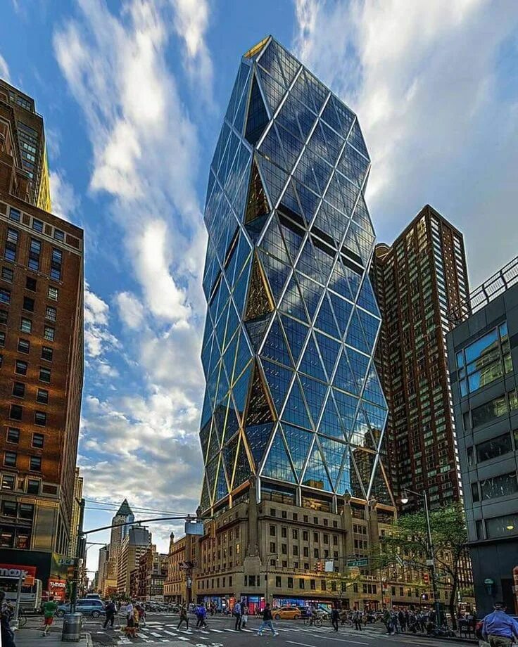 The hearts tower. Hearst tower в нью-йорке.
