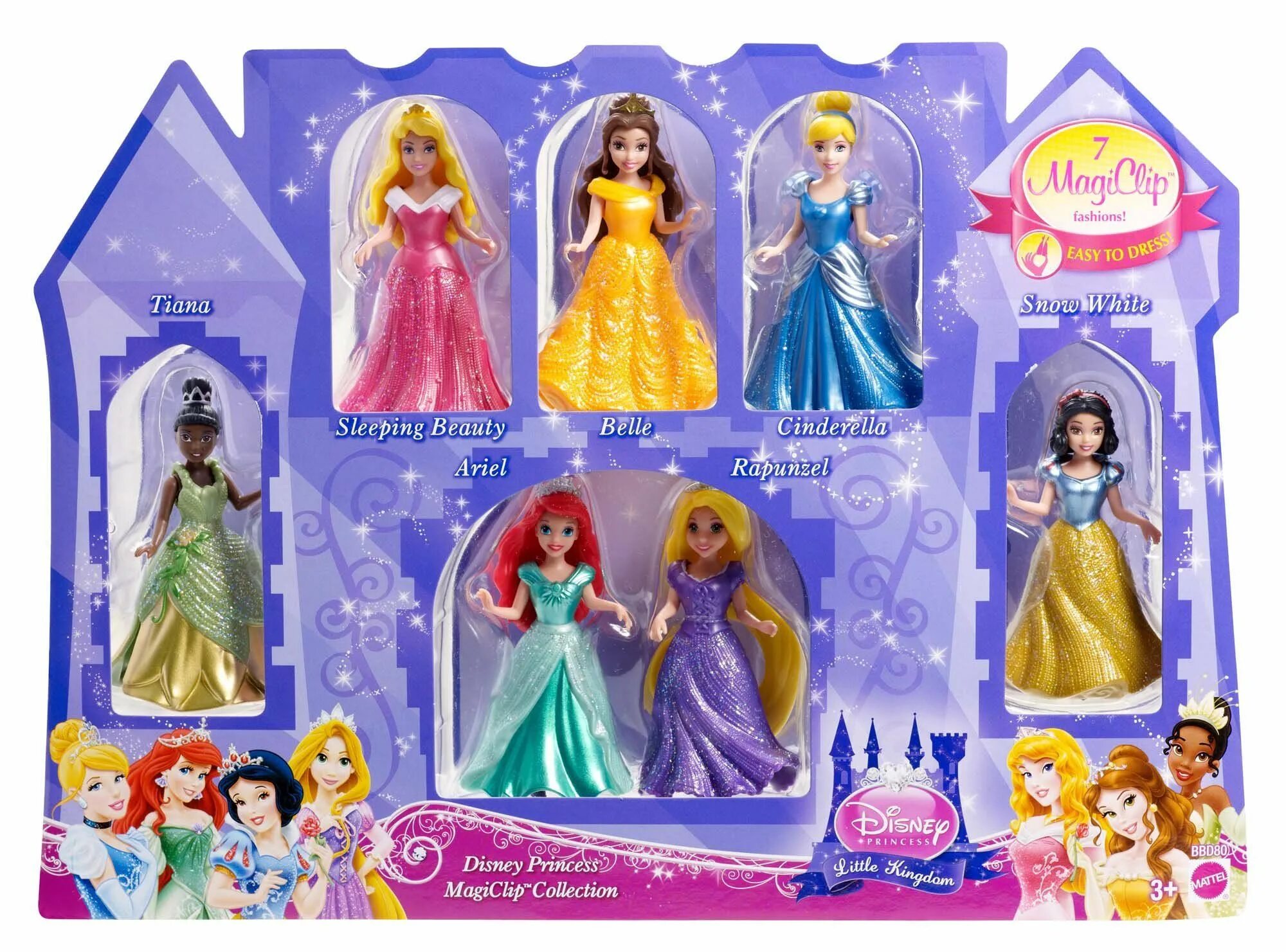 Mattel принцессы Disney Magiclip. Мини кукла Дисней Magiclip. Мини принцессы Диснея Magiclip.