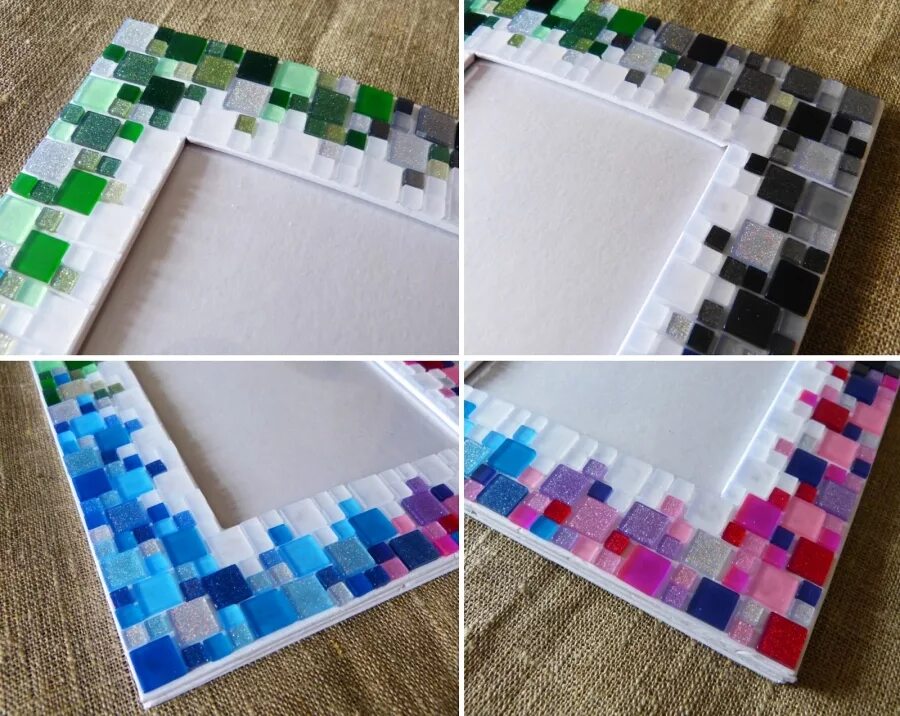 рамка для мозаики. как сделать рамку для алмазной. рамка для алмазной мозаики своими руками. декорирование деревянной рамки мозаикой. самодельная рамка для вышивки.