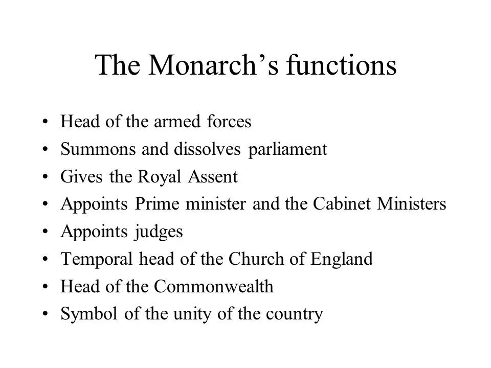 Main functions of the Monarch. Uk Monarch's functions. Monarchy in Britain. The role of the Monarchy. Head of function