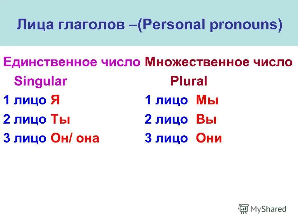 Подчеркни глаголы в форме множественного числа. Лица глаголов. 1 Лицо единственное число глагола. Лица глаголов в русском. Глагол лицо глагола.