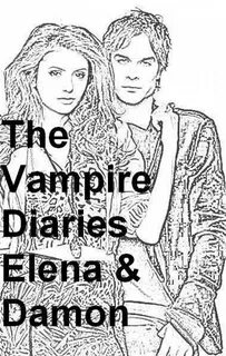 Coloring Pages The Vampire Diaries (38 pcs) - download or print for free #11254
