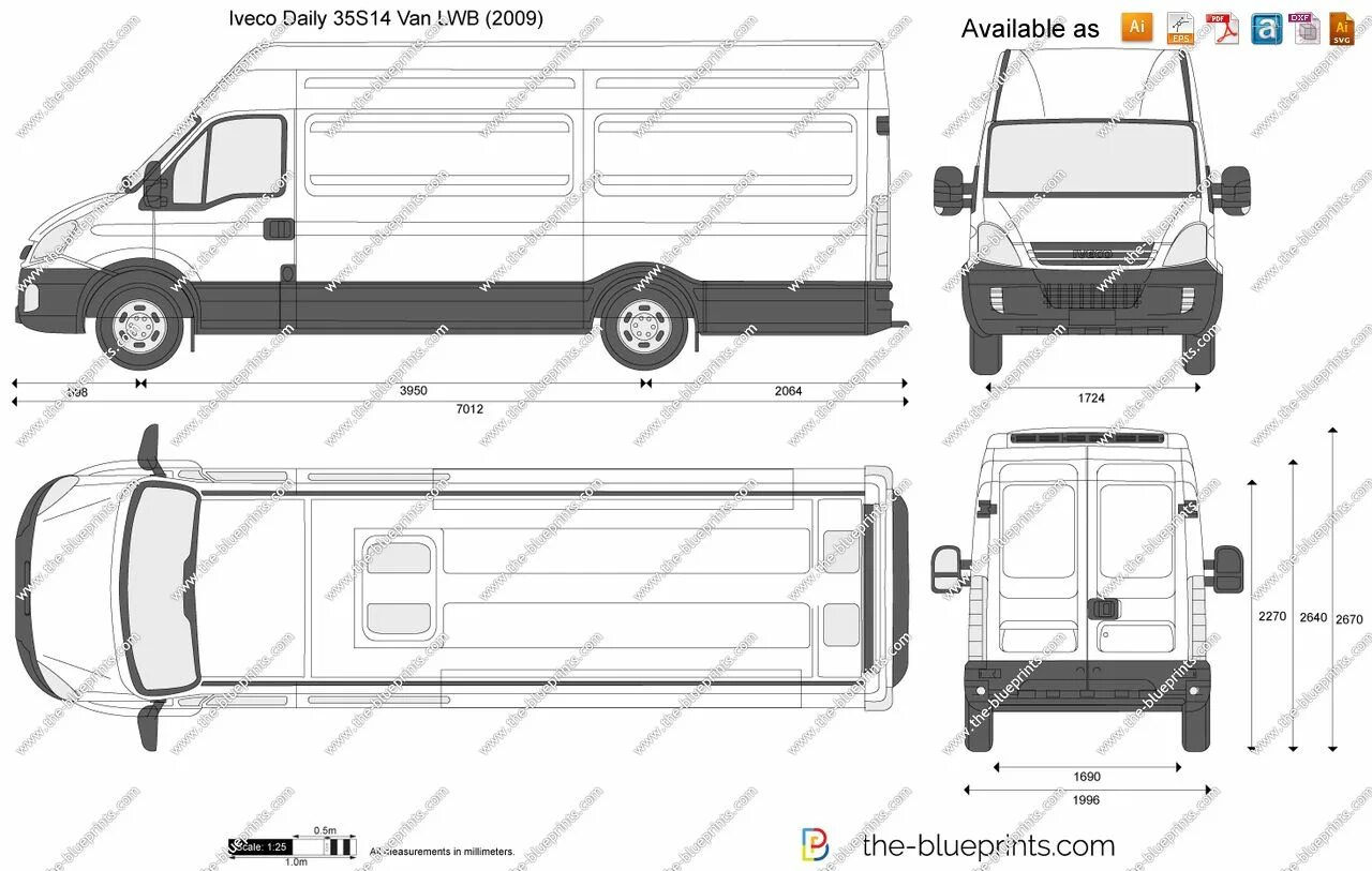 Ивеко Дейли фургон Размеры. Габариты Ивеко Дейли фургон. Ивеко Дейли цельнометаллический фургон Размеры.