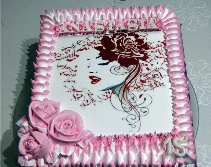 Украшение торта Cake decorating, Flower cake, Birthday cake decorating