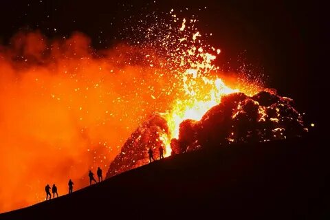 Исландия вулкан извержение