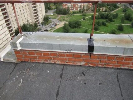 Парапет кирпичный